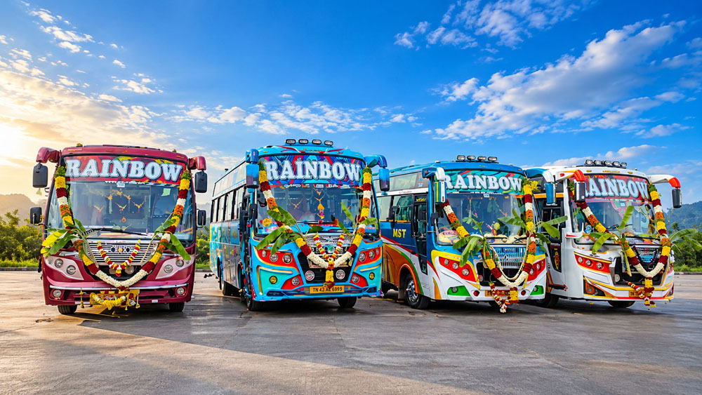 Rainbow Travels vehicle fleet